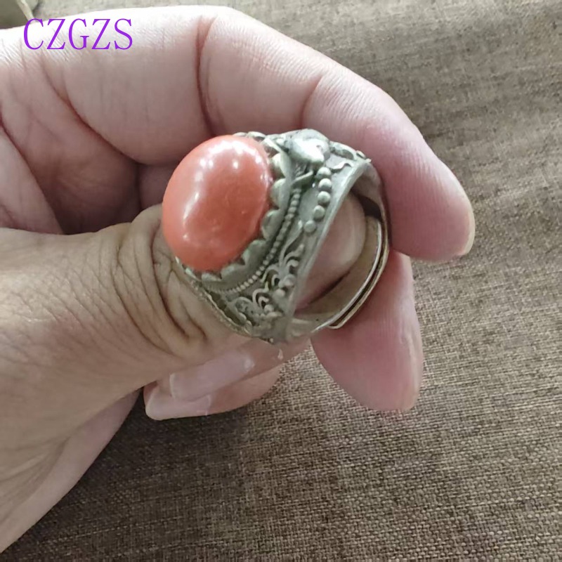 Men Accessories Ethnic - Retro etniczny regulowany pierścień dla mężczyzn
