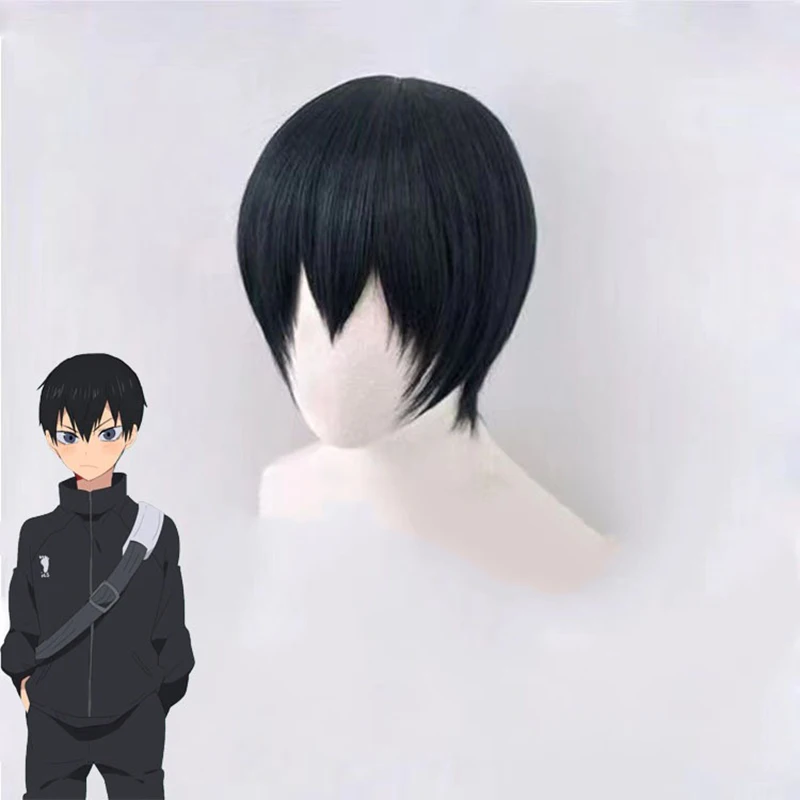 Men'S Volleyball Accessories - Peruka Krótka Tobio Kageyama Anime Haikyuu
