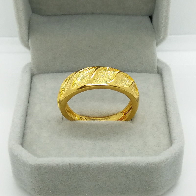 Men Accessories For Wedding - Klasyczny czysty platerowany prawdziwy 18k żółte
