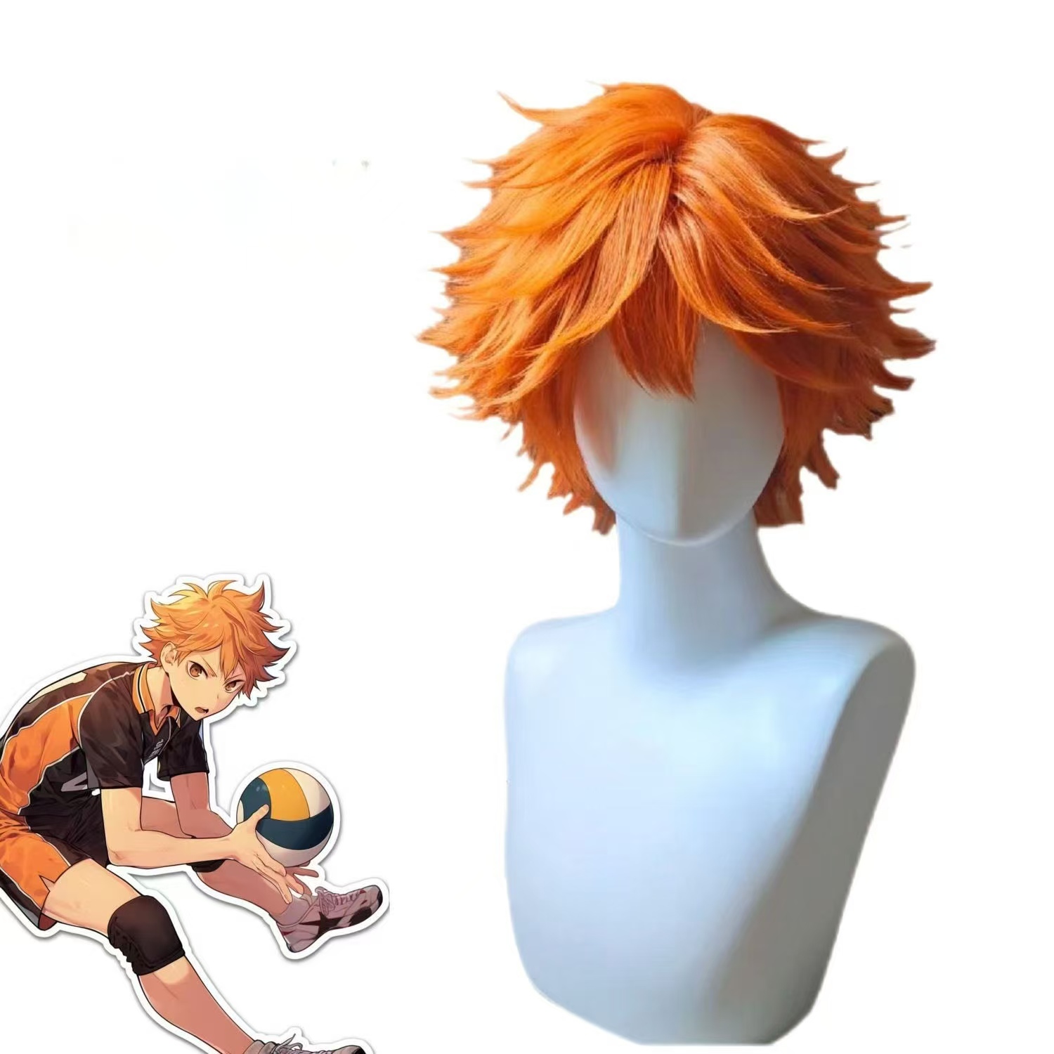 Peruka cosplayowa Hinaty Shoyo – Men'S Volleyball Accessories recenzja i cena
